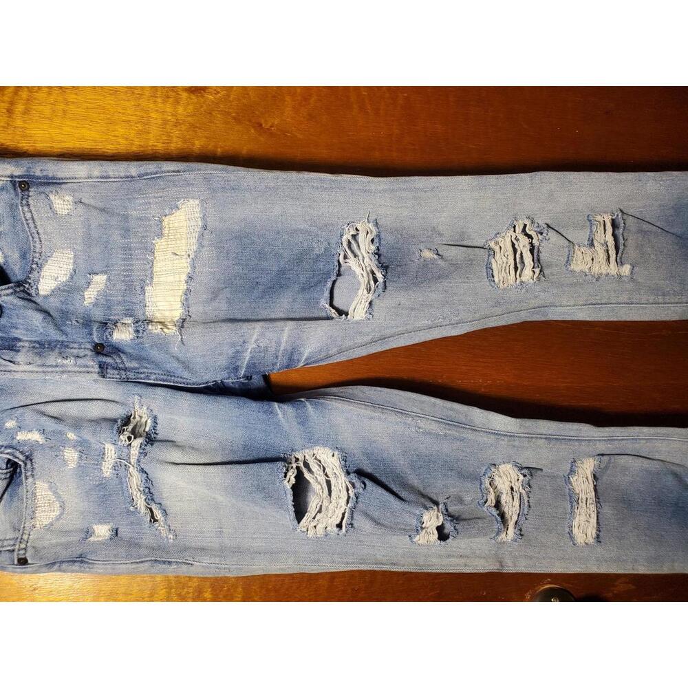 Women’s Distressed Blue PRPS Jeans Size 30x32 - Picture 6 of 8